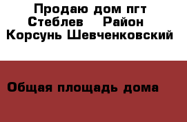 Продаю дом пгт Стеблев  › Район ­ Корсунь-Шевченковский  › Общая площадь дома ­ 118 - Все города Недвижимость » Дома, коттеджи, дачи продажа   . Адыгея респ.,Адыгейск г.